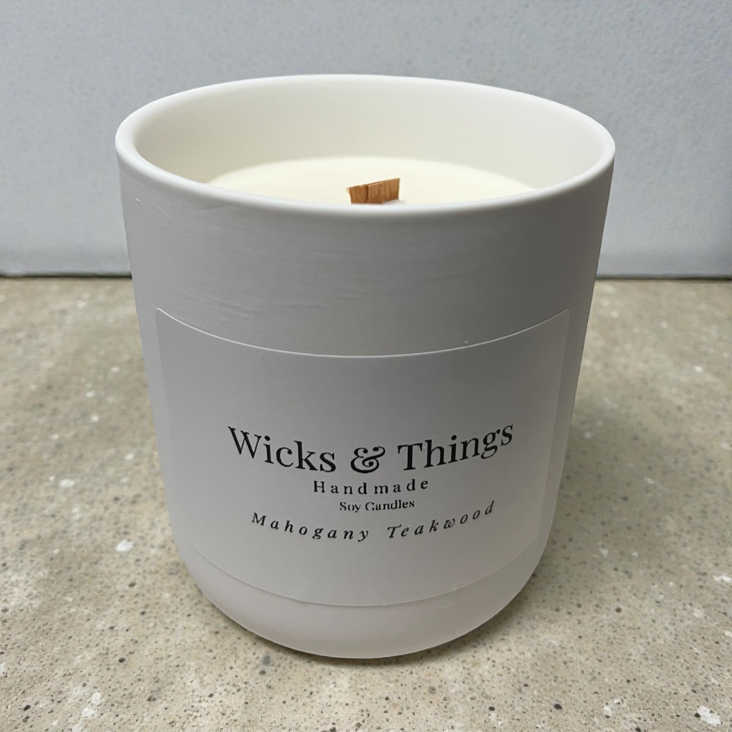 Mahogany Teakwood - 12oz Soy Candle