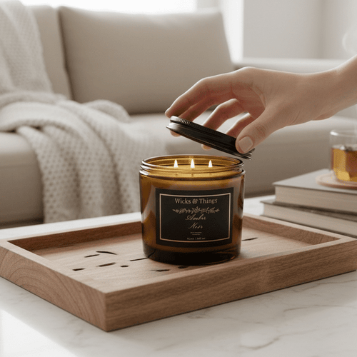 Amber Noir – 16 oz Luxury Soy Candle