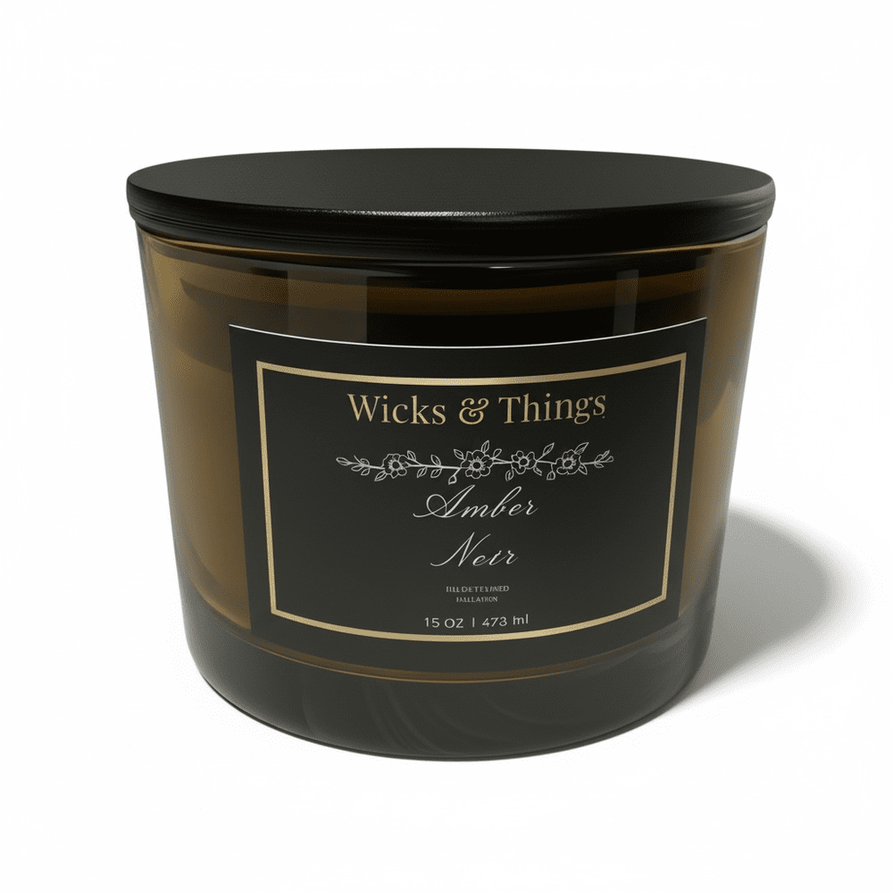 Amber Noir – 16 oz Luxury Soy Candle