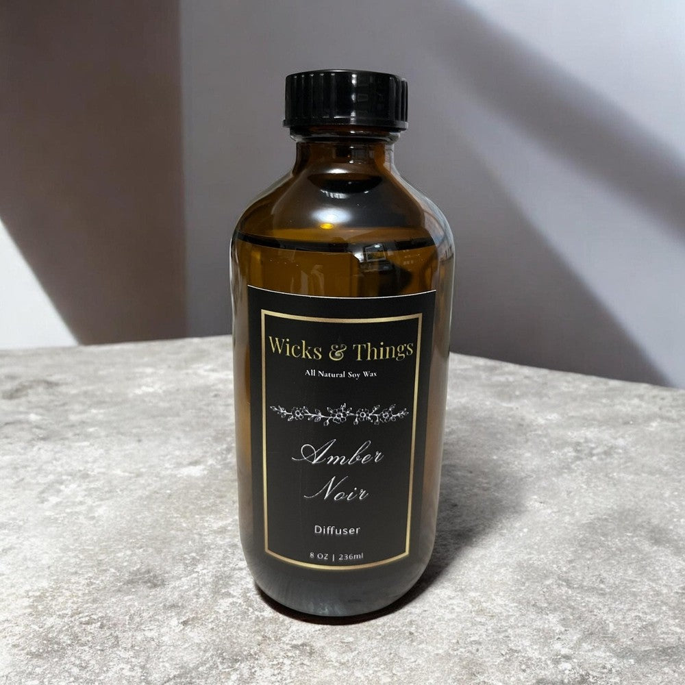 Amber Noir – 8 oz Luxury Reed Diffuser